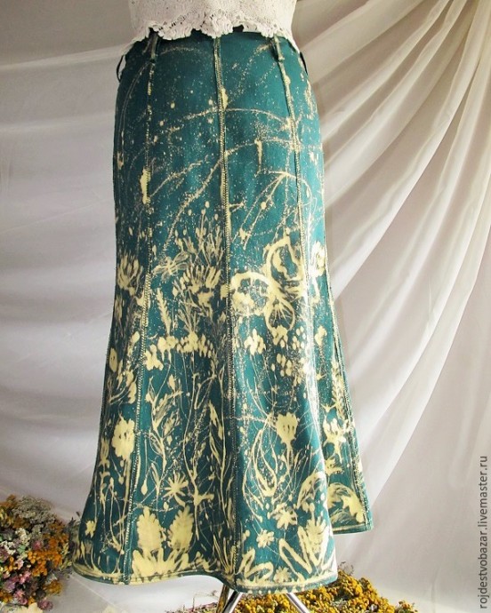 Расписываем юбку белизной из шприца