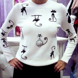 Жаккард с кошечками