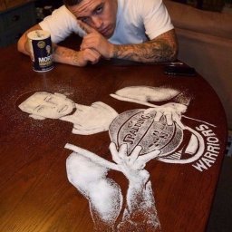 Необычная техника рисования с солью