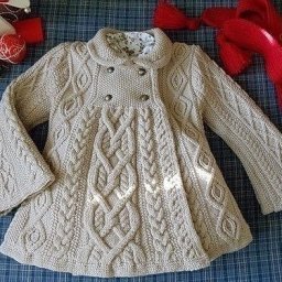​Очень красивое вязаное пальто