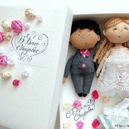 Шьем маленьких кукол в подарок ко дню свадьбы