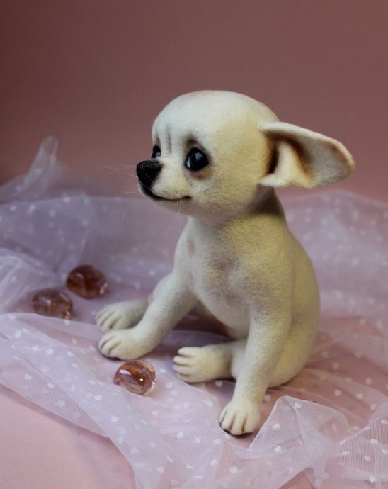 Собачки из войлока