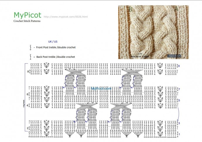 Текстурированный узор крючком