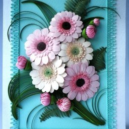 ​Восхитительные идеи картин с объёмными цветами из бумаги