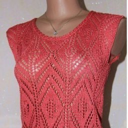 Ажурный  и очень нарядный узор для топа