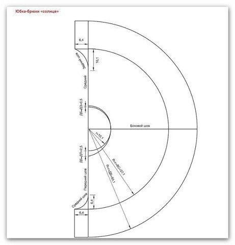 Юбка-брюки "Солнце"