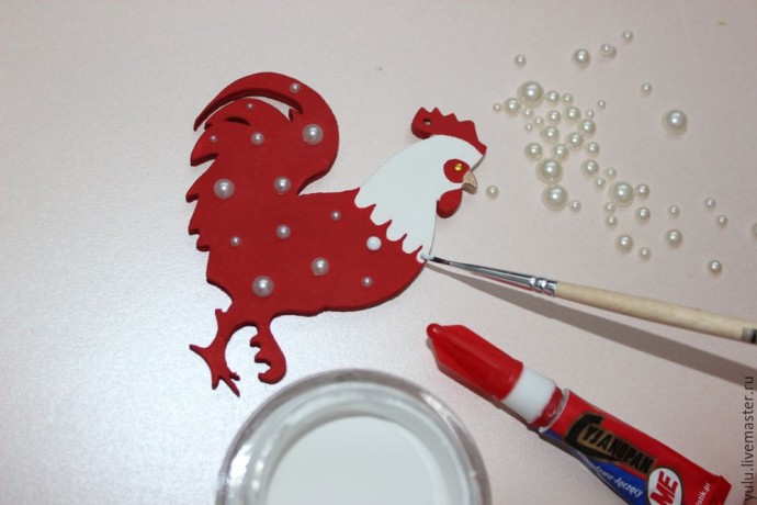 Петушки из фанерных заготовок