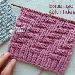Двусторонний зигзаг спицами для шарфа, снуда, шапки