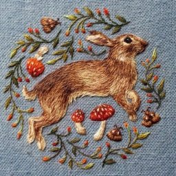 Миниатюрные детализированные вышивки