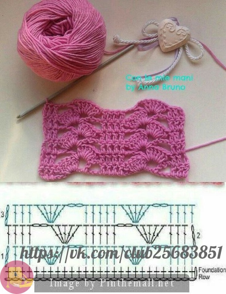 Узоры крючком: схемы