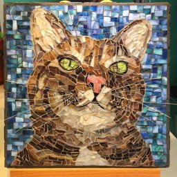 ​Идеи мозаики с кошками