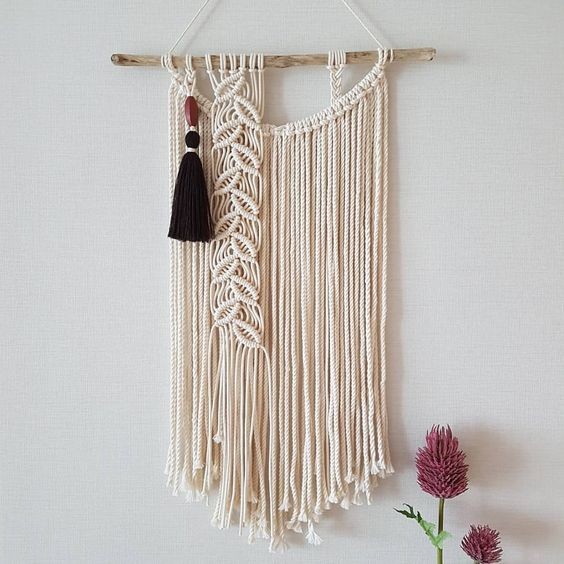 ​Красивое панно в технике макраме