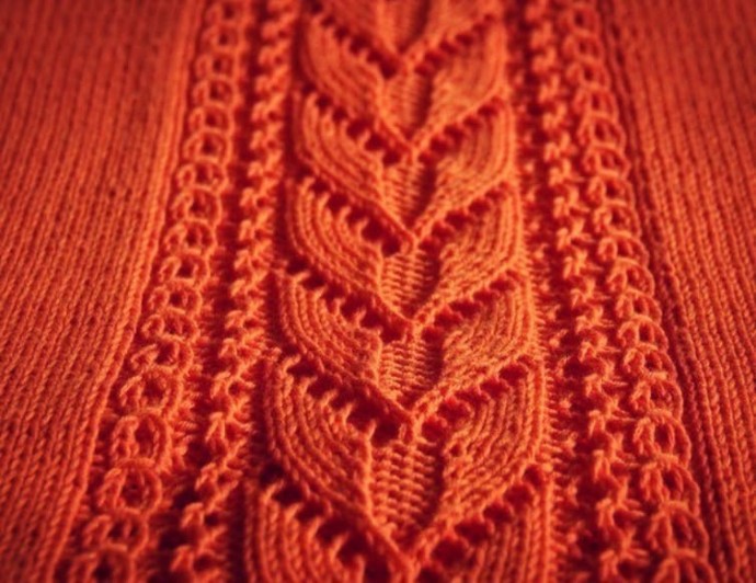 Красивый узор спицами
