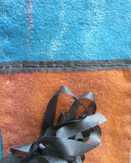 Длинная юбка в двух техниках: валяния и пэчворк