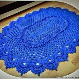 Коврик овальный крючком: мастер-класс