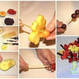 ​Необычные поделки из фруктов, ягод и овощей