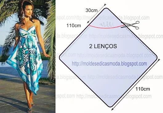 Платья из платков: супернаряд за два часа