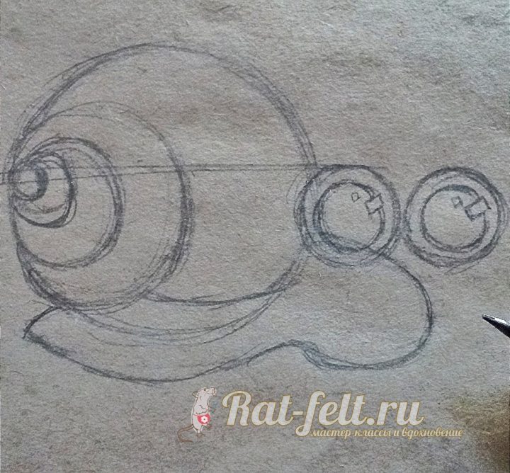 Рисуем улитку