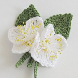 Вяжем нежный жасмин