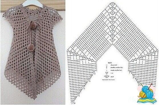 ​Две красивые туники крючком