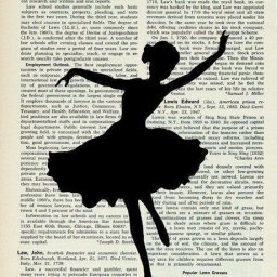 Интересный вид творчества: силуэты на книжных страницах