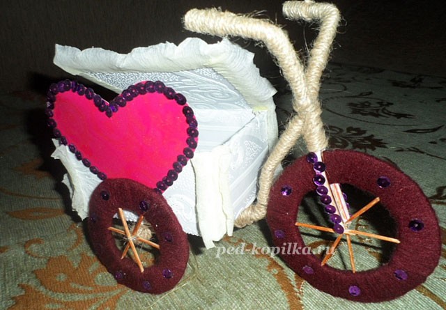 Велосипед из шпагата: мастер-класс Велосипед из шпагата: мастер-класс