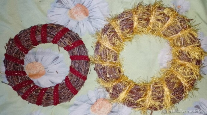 Венок из берёзовых веток