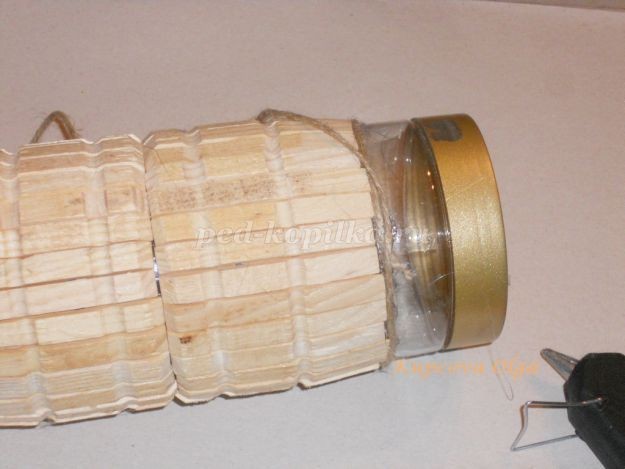 Баночка из прищепок: мастер-класс