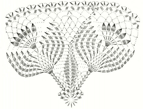 Очень красивая салфетка крючком