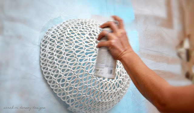 Оригинальная люстра из верёвки