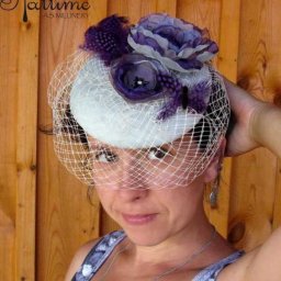 ​Вечерняя шляпка с вуалью