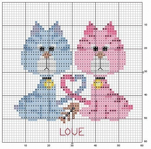 Схемы для вышивки котиков