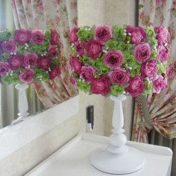 Оригинальный цветочный абажур своими руками