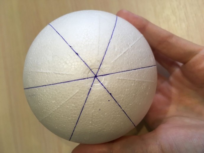 Шар в технике кимекоми