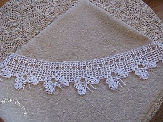 Обвязка с бабочками