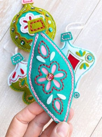 Ёлочные игрушки из фетра