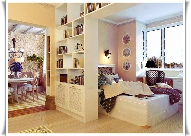 Оригинальные идеи для однокомнатной квартиры