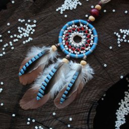 Плетем брелок ловец снов с бисером