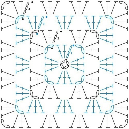 ​Тапочки из квадратов
