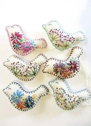 Замечательный декор с маленькими птичками