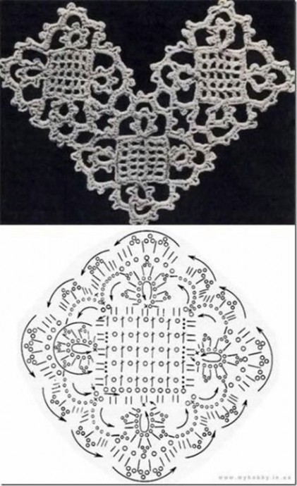 Королевский вязаный мотив