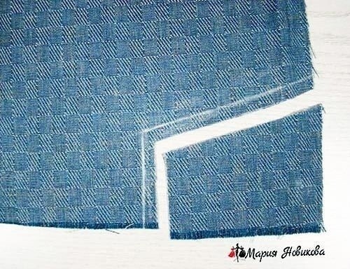 Боковой карман с обтачкой и отрезным бочком Боковой карман с обтачкой и отрезным бочком