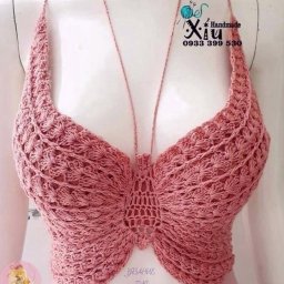 Ажурный топ в виде бабочки