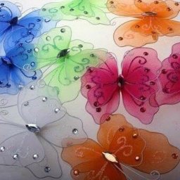 Бабочки из капрона