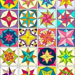 Лоскутные блоки для пэчворка