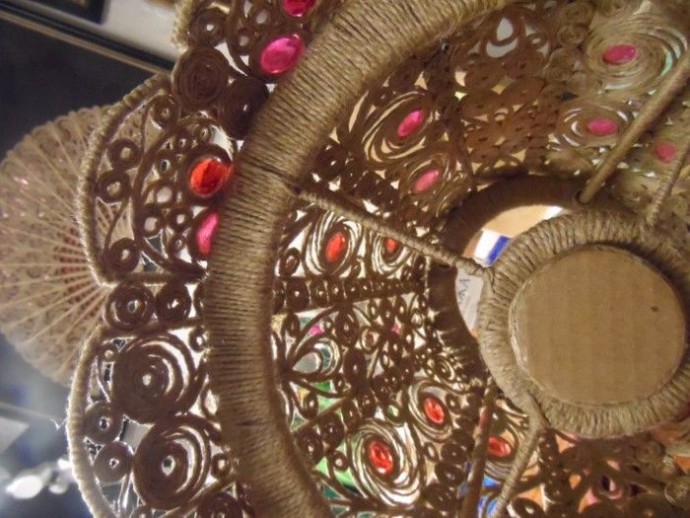 Необычный абажур из джута: мастер-класс