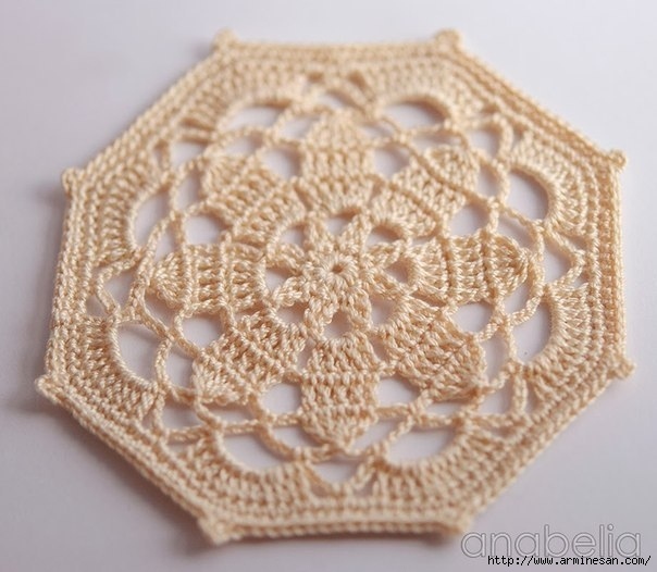 Очень красивый мотив крючком