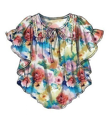 Очень простая выкройка летней туники