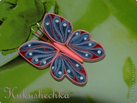 ​Бабочка в технике квиллинга