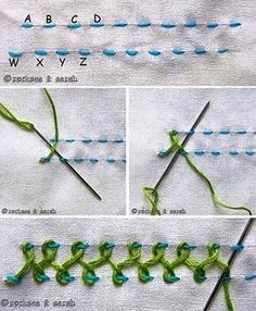 Декоративные стежки для красивой вышивки